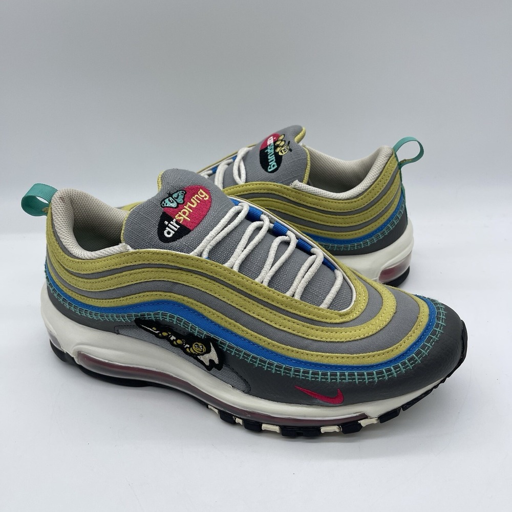 Nike DH4759-001 Air Max 97 SE Air Sprung Men's Size 9 Running Sneakers Iron Grey
